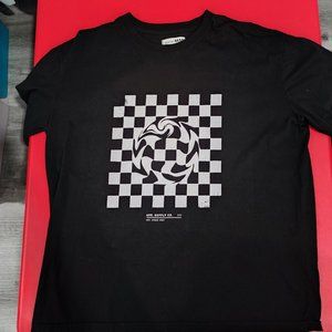 Ardene MAN visual illusion short sleeve black shirt man's size L